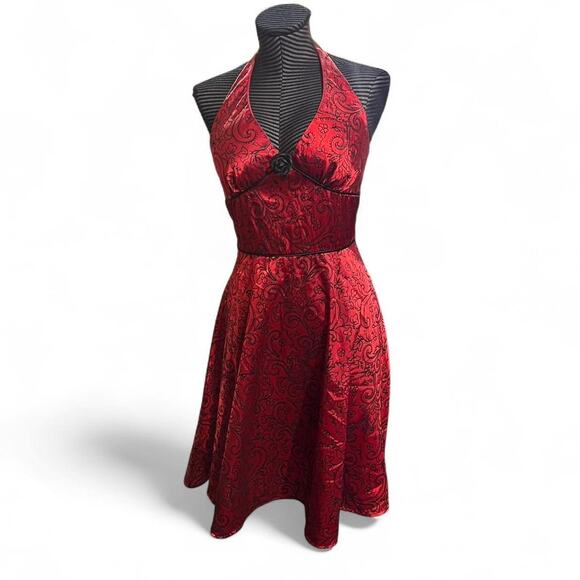 Vintage la belle red halter - Picture 1 of 5